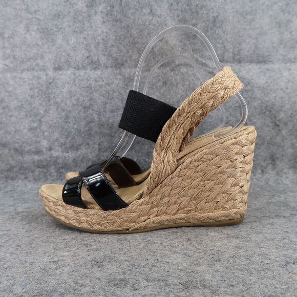 Sondra Roberts Shoes Women 39 Sandal Fashion Espadrille Wedge Platform Slingback - Picture 4 of 15